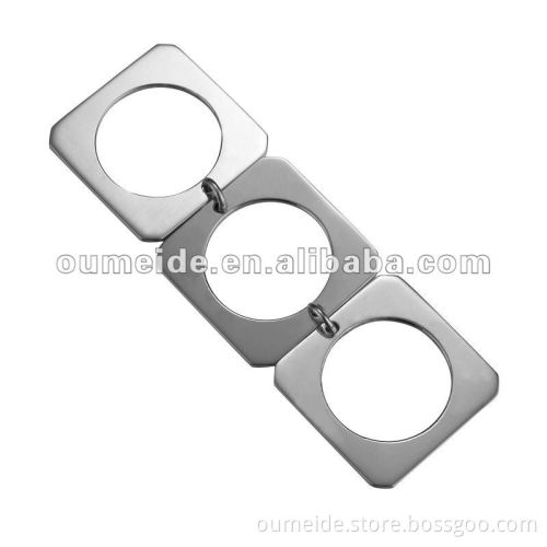 OEM/ODM Metal Factory-Square hollow charm earring
